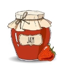 Пин содержит это изображение: Hand Drawn Strawberry Jam Jar Stock Vector - Illustration of drawing, fashioned: 114434173